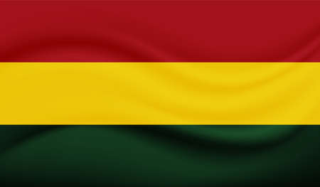 Bolivia national flag created in grunge styleのイラスト素材