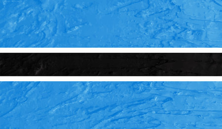 Botswana national flag created in grunge styleのイラスト素材