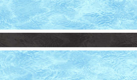 Botswana national flag created in grunge styleのイラスト素材