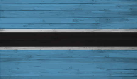 Botswana national flag created in grunge styleのイラスト素材