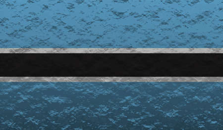 Botswana national flag created in grunge styleのイラスト素材
