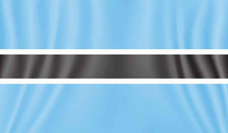 Botswana national flag created in grunge styleのイラスト素材