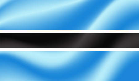 Botswana national flag created in grunge styleのイラスト素材