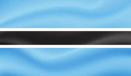 Botswana national flag created in grunge styleのイラスト素材