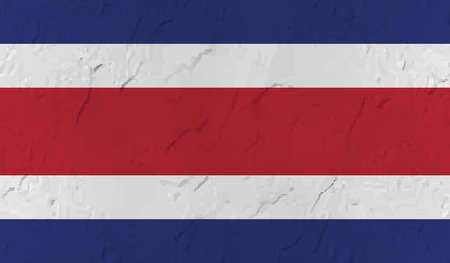 Costa Rica flag with waving grunge texture. Vector background.のイラスト素材