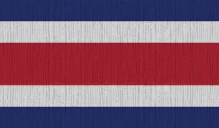 Costa Rica flag with waving grunge texture. Vector background.のイラスト素材
