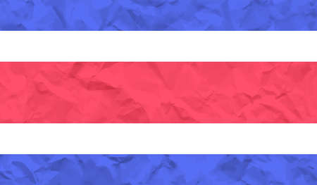 Costa Rica flag with waving grunge texture. Vector background.のイラスト素材