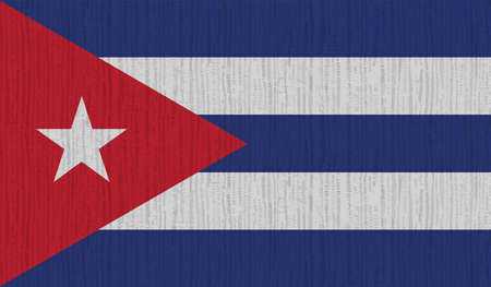 Cuba national flag created in grunge styleのイラスト素材