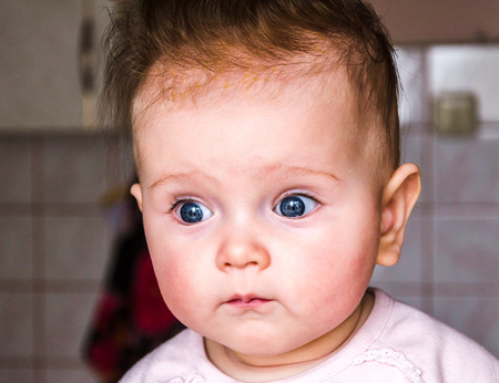 Portrait of a beautiful little baby girl