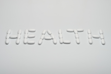 Inscription health from pills and medicationsの写真素材