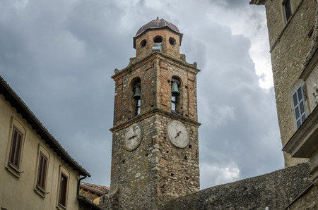 Old stone chapel in Italyの写真素材