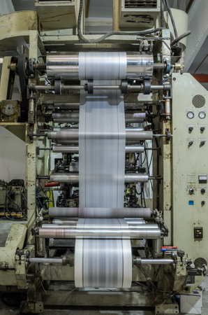LVIV, UKRAINE - NOVEMBER 2018: Large industrial machinery