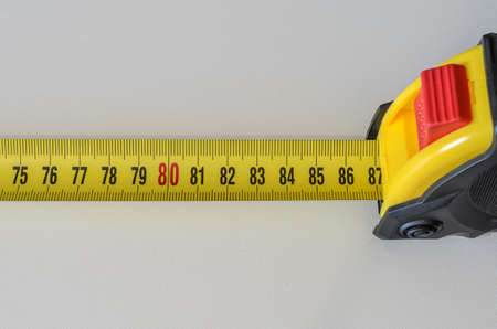 Construction tape measures the sizeの写真素材