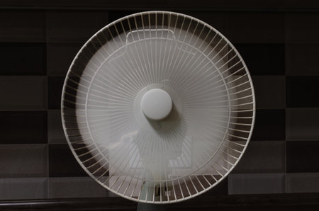 household fan freshens the airの写真素材