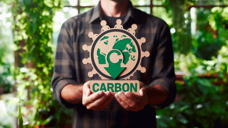 Businessman holding a Recruitment concept over a green background.の素材