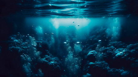 Underwater view of the coral reef. Underwater world concept.の素材