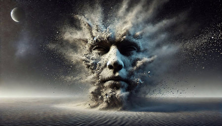 Ice cream in waffle cone on a wooden table near swimming poolの素材