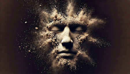 Ice cream cone on the beach. Summer holidays and vacation concept.の素材