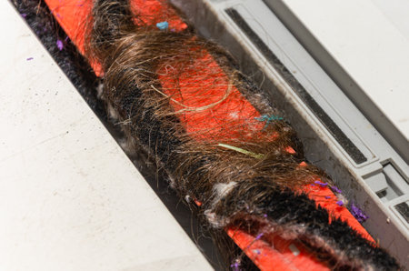 Close up of hair dyeing process on a machine in a beauty salonの写真素材