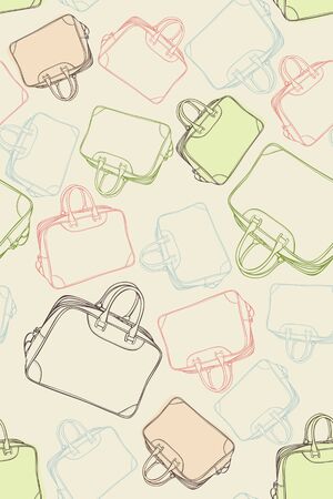 pattern of the travel bagsのイラスト素材