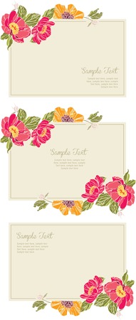 Wedding invitation card  Wedding set のイラスト素材