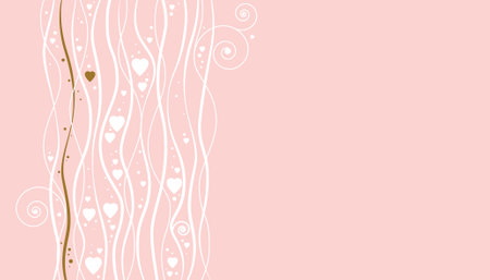 Valentines day background with hearts Vector illustrationのイラスト素材