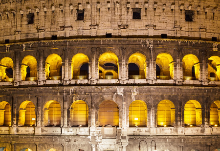 Arches of the Colosseum. Rome, Italyの写真素材