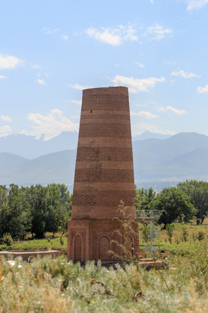 Burana Tower. An architectural monument of the XI century. Kyrgyzstanの写真素材