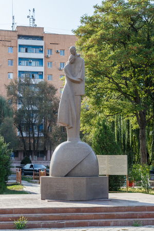 Taraz, Kazakhstan - August 14, 2016: Monument to loveのeditorial素材