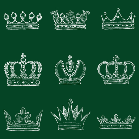 Vector Crown Iconsのイラスト素材