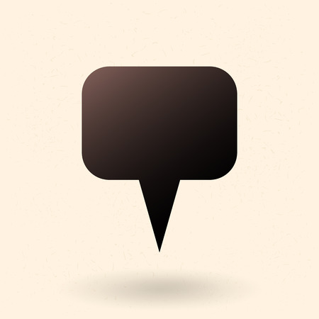 A Vector Single Silhouette Black Icon - Map Pointer.のイラスト素材