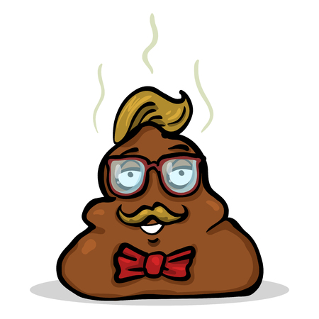 Vector Cartoon Character - Hipster Shit Characterのイラスト素材