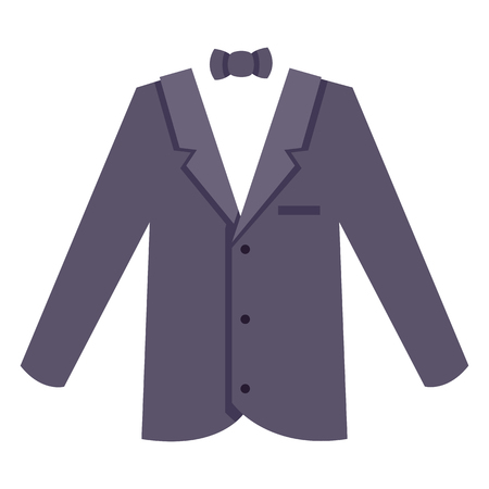 Vector Color Flat Tuxedo Iconのイラスト素材