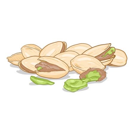 Cartoon Illustration - Pile of Pistachiosのイラスト素材