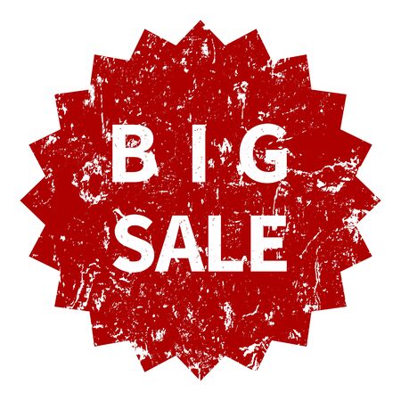 Vector Red Stamp with Text - Big Saleのイラスト素材