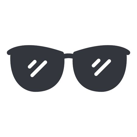 Vector Black Silhouette Eyeglasses Iconのイラスト素材