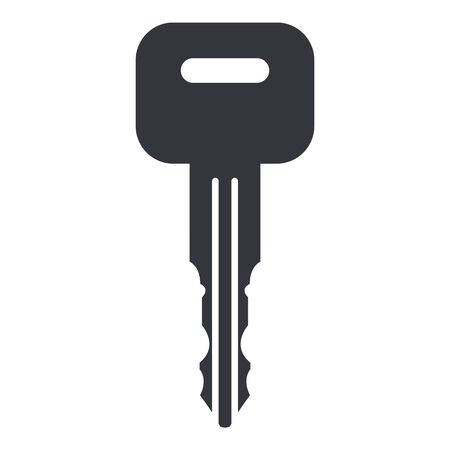 Vector Isolated Black Key Iconのイラスト素材