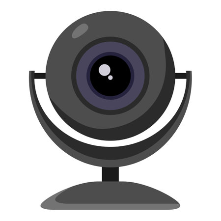Web camera Icon. Vector Single Flat Webcam Symbolのイラスト素材