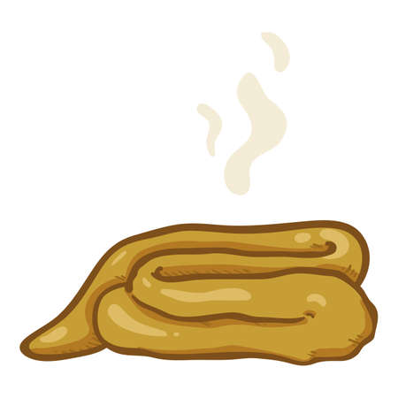 Cartoon Shit. Vector Poop Isolated Illustrationのイラスト素材