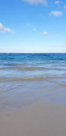 Ocean and Blue Sky. Summer Daytime Vacation Photo