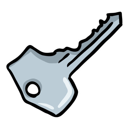 Key Hand Drawn Single Doodle Iconのイラスト素材
