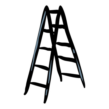 Ladder Hand Drawn Doodle Iconのイラスト素材