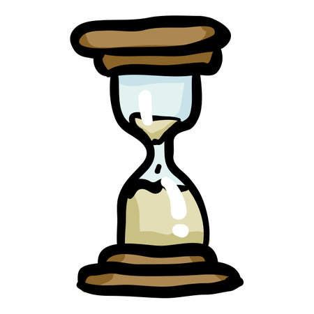Hourglass Hand Drawn Doodle Icon
