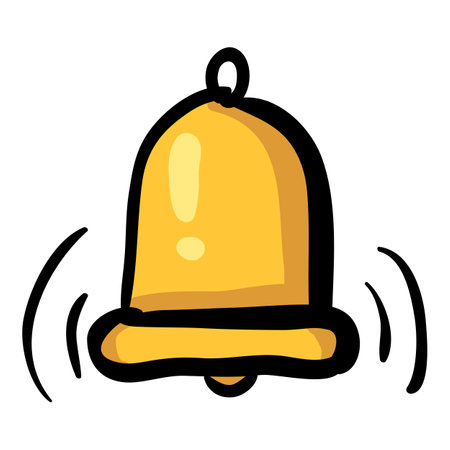 Bell Hand Drawn Doodle Iconのイラスト素材