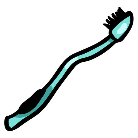Toothbrush Hand Drawn Doodle Iconのイラスト素材