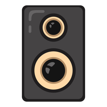 Vector Flat Icon - Music Speakersのイラスト素材
