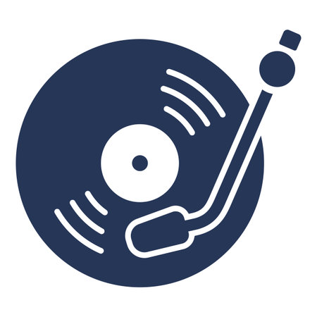 Vector Isolated Basic Icon - Vinyl playerのイラスト素材