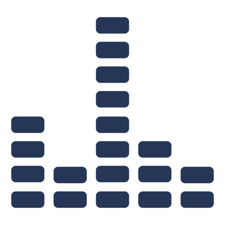 Vector Isolated Basic Icon - Music Equalizer