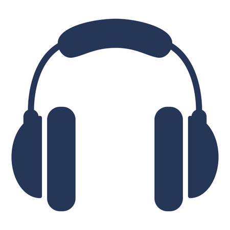 Vector Isolated Basic Icon - Headphonesのイラスト素材