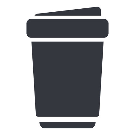 Vector isolated Basic Icon - Disposable Glass of Coffeeのイラスト素材